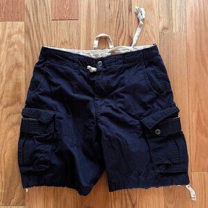 Etro (Milano) Navy Blue Cotton Cargo Shorts